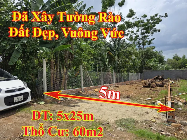Bán Đất 125m2 có sẵn 60 m2 thổ cư giá 1.28 tỷ tại buôn H  Đớk Xã Ea Kao Thành phố Buôn Ma Thuột Đắk Lắk