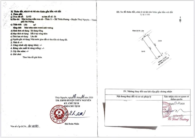 07.2026.Bán Đất 150m2 . đường nhựa 7m. giá 3.75 tỷ tại Thiên Hương phường Thiên Hương. liên hệ 0362558882