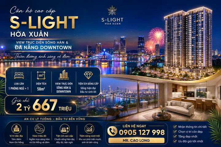 Bán Căn hộ chung cư 58m2 giá 2.67 tỷ tại - Chọn - Phường Hòa Xuân Quận Cẩm Lệ Đà Nẵng