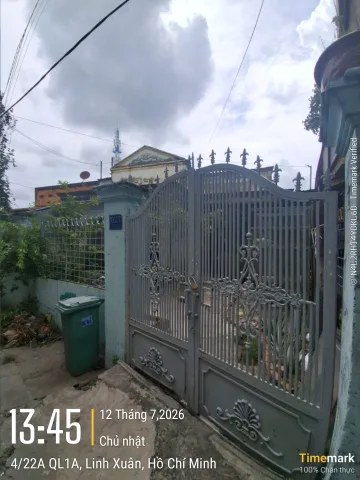 Bán Đất 198.6m2 thổ cư giá 7 tỷ có TL tại đường Quốc Lộ 1A Phường Linh Trung Quận Thủ Đức