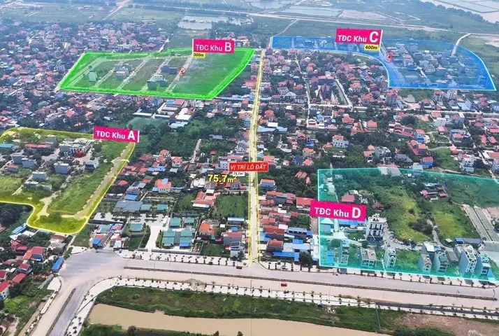 Bán Đất 76.8m2 có sẵn 76.8 m2 thổ cư giá 3.55 tỷ tại  - Xã Dương Quan.l/h:076.231.9990 e Thúy