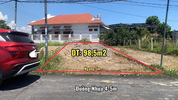 Bán Đất 98.5m2 có sẵn 98.5 m2 thổ cư giá 1.58 tỷ tại - Chọn - Xã Diên Toàn Huyện Diên Khánh Khánh Hòa