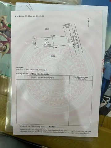Bán đất phú an, bến cát đất sát bên đường dh609 5.5x23m giá 1ty050