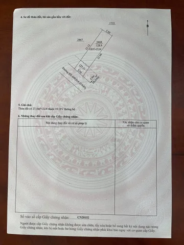 Bán đất tại xã phú an, thành phố bến cát, bình dương, 1,52 tỷ, 128,9m2 giá ưu đãi