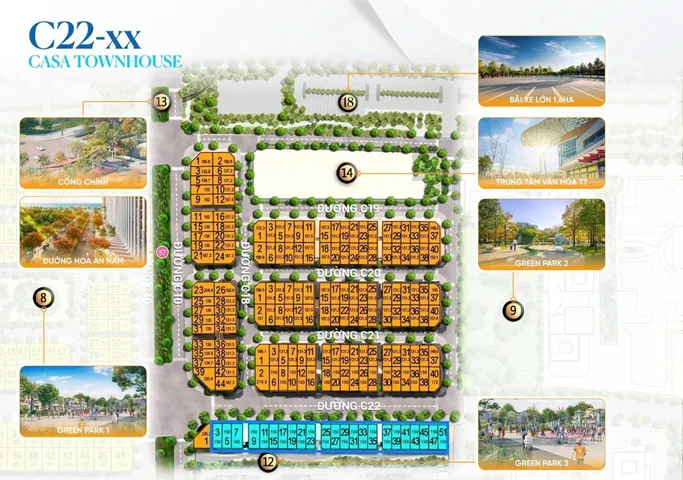 Nhà Phố Liền Kề - 1 Hầm 4 Tầng 600m sàn - Khu Tiện Ích Đẳng Cấp