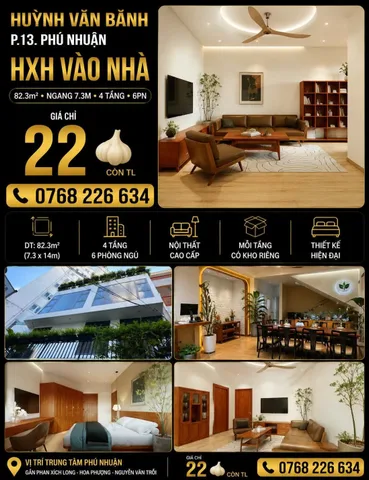 Bán Nhà riêng 83m2 có sẵn 83 m2 thổ cư giá 22 tỷ tại - Chọn - Phường 09 Quận Phú Nhuận TP. Hồ Chí Minh