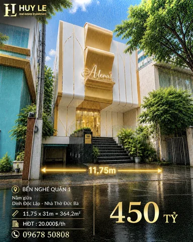 Bán nhà 100 Nguyễn Du Bến Nghé Quận 1 (11,75 x 31 = 364,2m2)