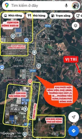 Bán Đất 214m2 có sẵn 50 m2 thổ cư giá 539 triệu tại Xã Tiến Hưng Thành phố Đồng Xoài Bình Phước