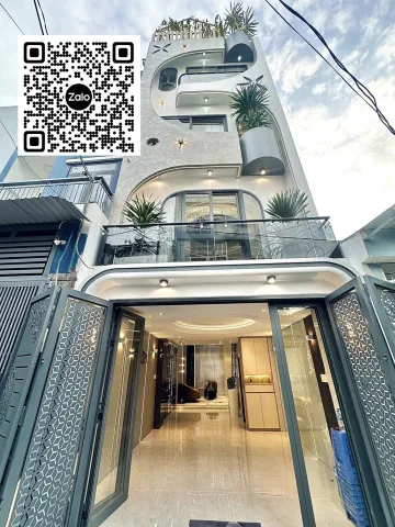(Kế bên siêu thị Emart) Hẻm xe tải trải nhựa - 8.x tỷ - 4x12.5m (47m²) - Xe hơi ngủ trong nhà, Mới đúc 5 tầng, Full nội thất xịn có phòng xông hơi & Jacuzzi