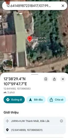 Bán Đất 169.1m2 có sẵn 50 m2 thổ cư giá 1.25 tỷ tại Phường Khánh Xuân Thành phố Buôn Ma Thuột Đắk Lắk