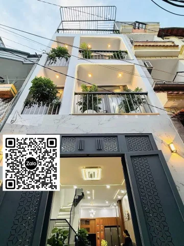(Cách mặt tiền chỉ 50m - Hẻm xe hơi thông tứ tung) Cận vách Công viên Làng Hoa & Siêu thị Emart 2 - 7.x tỷ - 4x11m (32.7m²) - Nhà mới 4 tầng đúc kiên cố full nội thất xịn, Hướng Nam quanh năm mát mẻ