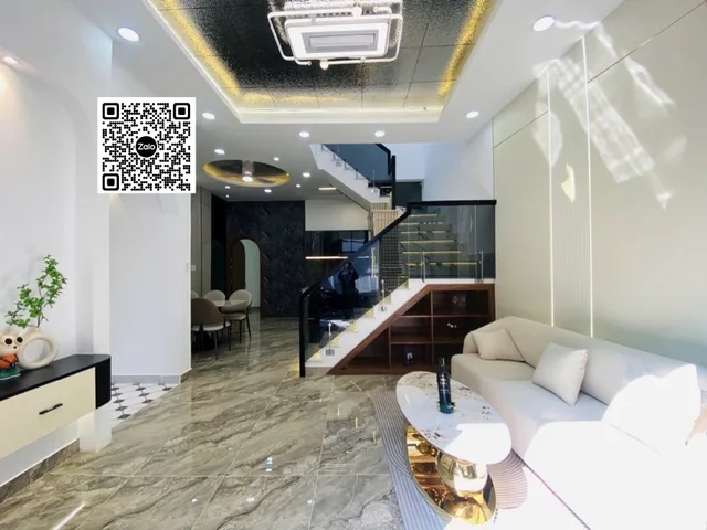 (Nhà mới đẹp full nội thất - Hẻm thông tứ tung sát hẻm xe tải) Trục Đường Số 59 An Hội Tây - 6.x tỷ - 6.1x9.8m (52m²) - 2 Tầng mới tinh, Thiết kế độc bản có phòng ngủ tầng trệt cho người lớn tuổi