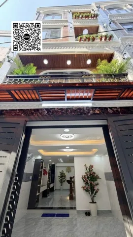 📍 Sát Tân Bình Hẻm ô tô đỗ cửa - 💰 6.x tỷ - 📐 4x11m (45m²) - Kết cấu 5 tầng hoành tráng, 4PN 5WC + Sân thượng, Sổ vuông A4 hoa hậu, Tặng full nội thất xịn