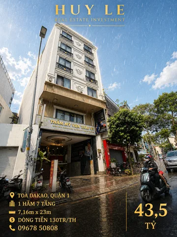 Bán toà 99 Mai Thị Lựu Quận 1 [7,2 x 23 - 1 hầm 7 tầng]