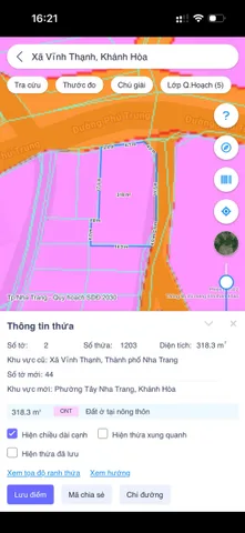 Bán đất 2 mặt tiền đường Phú Trung – Vĩnh Thạnh, Nha Trang, diện tích lớn 318,3m2