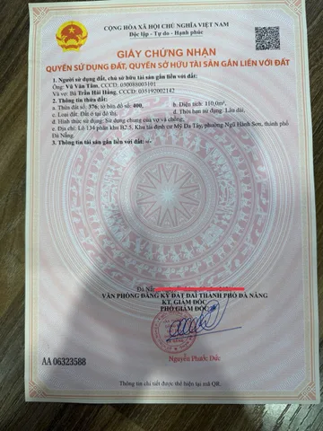 Bán đất mt An Trung Đông 7 Sơn Trà 📌📌📌Làm việc trực tiếp giá tốt !!!