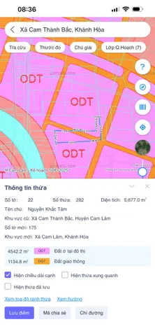 Bán Đất 5677m2 giá 3.97 tỷ tại - Chọn - Xã Cam Thành Bắc Huyện Cam Lâm Khánh Hòa
