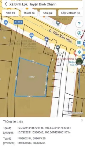 Bán Đất 2113m2 có sẵn 2000 m2 thổ cư giá 49 tỷ tại Xã Bình Lợi Huyện Bình Chánh TP. Hồ Chí Minh