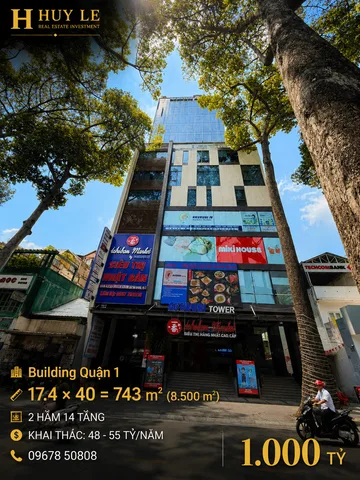 Bán Toà 124 Trần Quang Khải - (17,4 x 40 - 2 hầm 14 tầng)