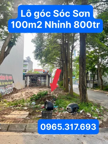 Bán Đất 100m2 có sẵn 100 m2 thổ cư giá 880 triệu tại - Chọn - Thị trấn Sóc Sơn Huyện Sóc Sơn Hà Nội