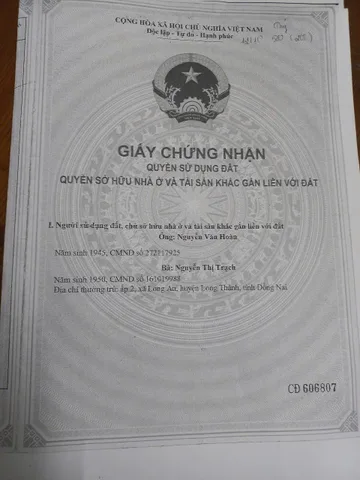 BDS HVL [NC] 🎯Đất mặt tiền đường 14 xã Long An, Huyện Long Thành, Tỉnh Đồng Nai. Đường rộng 8m chính chủ bán 6.6 tỷ thương lượng cho khách thiện chí mua nhanh.