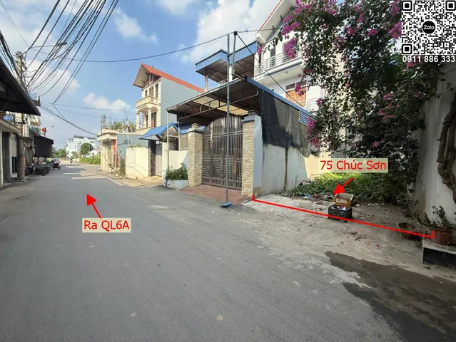 Bán Đất 75m2 có sẵn 75 m2 thổ cư giá 6.53 tỷ tại - Chọn - Thị trấn Chúc Sơn Huyện Chương Mỹ Hà Nội