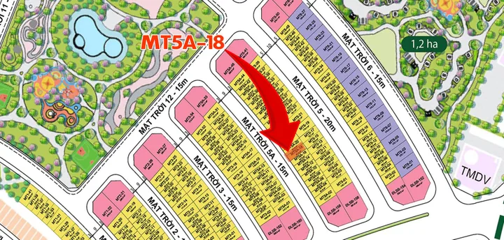 Bán liền kề MT5A-18 Vinhomes Golden City – 67,5m², gần công viên, giá từ 6,257 tỷ