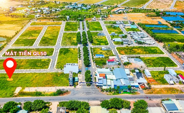 Bán Đất 100m2 có sẵn 100 m2 thổ cư giá 1.55 tỷ tại Đường Ql 50 Thị trấn Cần Đước Huyện Cần Đước Long An