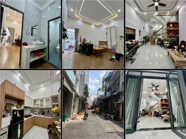 HÈM THÔNG TỨ TUNG XE HƠI CẠNH NHÀ SỔ ĐẸP HOÀN CÔNG - 2TẦNG 4.4x13.5m 60m² 5.15tỷ BÌNH TRỊ ĐÔNG - BÌNH TÂN