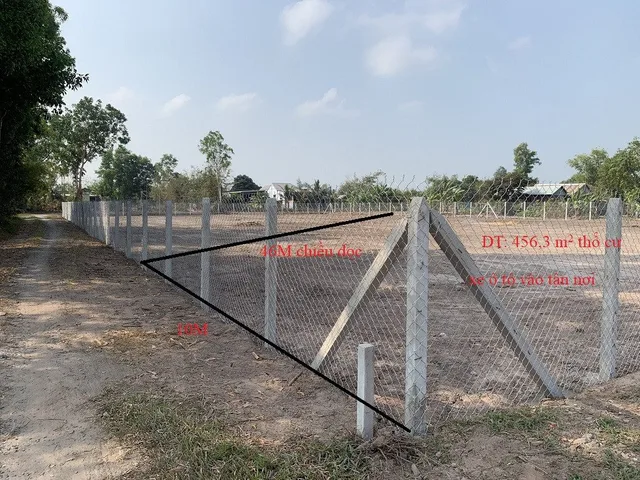 Bán Đất 456m2 có sẵn 456 m2 thổ cư giá 2.4 tỷ tại - Chọn - Xã Hiệp Hòa Huyện Đức Hòa Long An