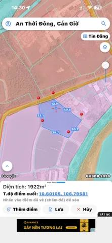 Bán Đất 1700m2 có sẵn 282 m2 thổ cư giá 9 tỷ tại Xã An Thới Đông Huyện Cần Giờ TP. Hồ Chí Minh