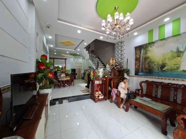 (HẺM XE TẢI THÔNG TỨ TUNG - CHỦ GIẢM SÂU 1.3 TỶ) HẺM LÊ ĐỨC THỌ P13 GÒ VẤP - 8.3 TỶ - 5x17.5m (88m²) - NHÀ 4 TẦNG BTCT (4PN 5WC), NGANG 5M HIẾM