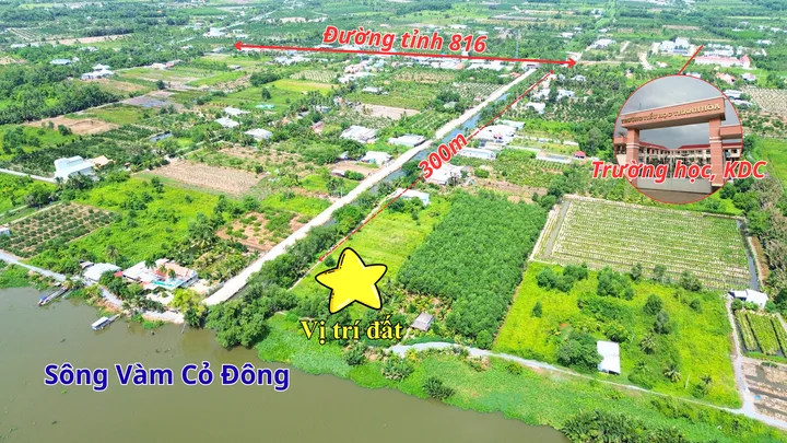 Bán 1491m2 (có sẵn 300m2 thổ cư) 1.7 tỷ - Thạnh Hòa, Bến Lức, Long An
