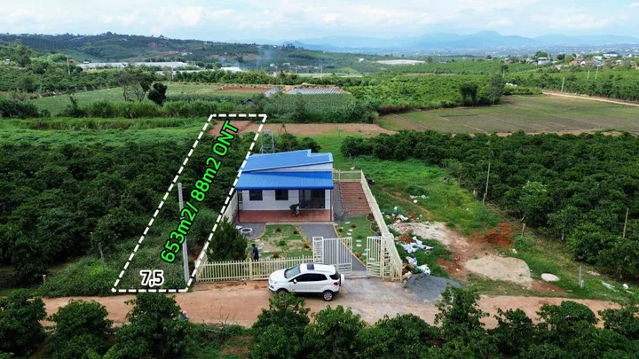 Bán Đất 653m2 có sẵn 88 m2 thổ cư giá 629 triệu tại - Chọn - Xã Đan Phượng Huyện Lâm Hà Lâm Đồng