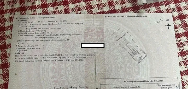 Bán đất KDC Thống Nhất Điện Bàn Quảng Nam 📌📌📌Làm việc trực tiếp giá tốt !!!