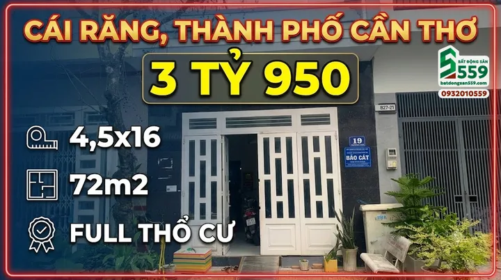 Chính chủ bán nhà tại Phường Hưng Phú, Cần Thơ mới