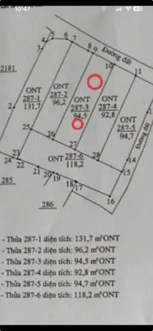 BÁN LÔ ĐẤT ĐẸP Ở DIÊN ĐIỀN , DIÊN KHÁNH . DT 94,5m2 , FULL THỔ . ĐƯỜNG BÊTONG . GIÁ 819 TRIỆU