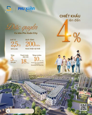 PHÚ XUÂN CITY  TÂM ĐIỂM ĐẦU TƯ & KINH DOANH TẠI TRUNG TÂM TP. HUẾ