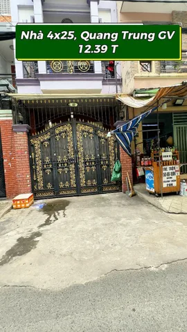 Nhà Quang Trung, Gò Vấp - 98m2 - Hẻm xe hơi tiện kinh doanh - Giá 12,39 tỷ
