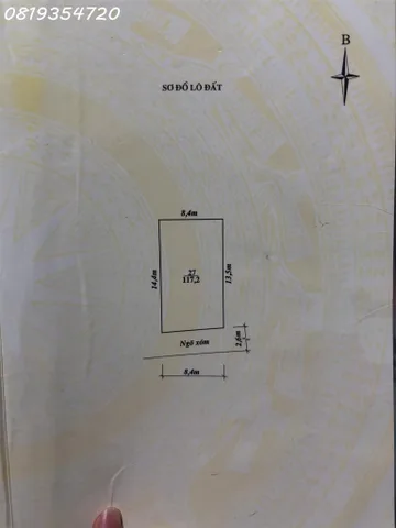 Cần tiền bán gấp lô đất 117m2 tại Thôn Cốc Hạ 2, Thanh Hóa, giá đầu tư