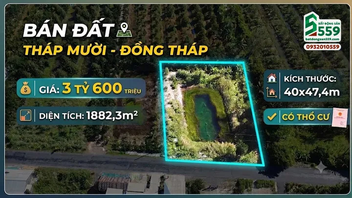 Chính chủ cần bán đất tại xã Phương Thịnh, tỉnh Đồng Tháp mới