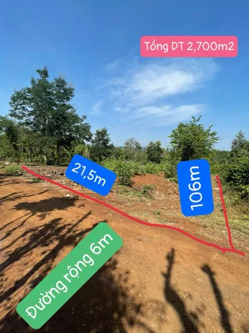 Bán Đất 2700m2 có sẵn 0.1 m2 thổ cư giá 3.9 tỷ tại - Chọn - Xã Cư ÊBur Thành phố Buôn Ma Thuột Đắk Lắk