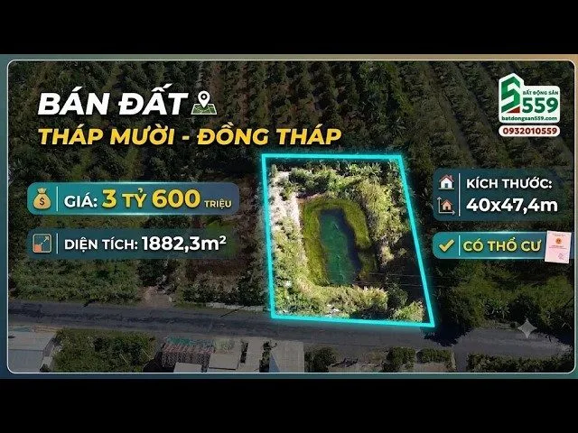 Bán đất tại Xã Hưng Thạnh, Huyện Tháp Mười, Đồng Tháp