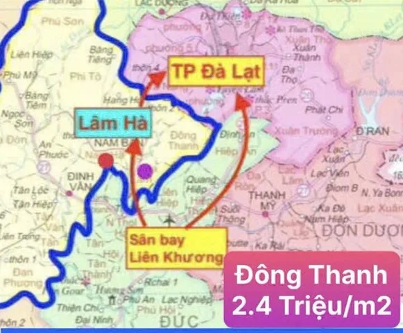 Bán Đất 357m2 có sẵn 127 m2 thổ cư giá 790 triệu tại - Chọn - Xã Đông Thanh Huyện Lâm Hà Lâm Đồng