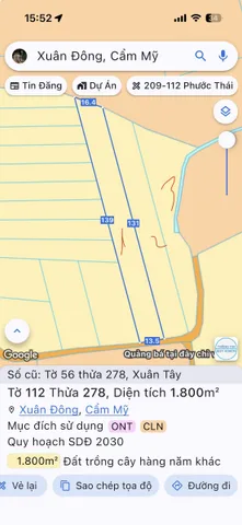 Bán Đất 5000m2 có sẵn 100 m2 thổ cư giá 1.99 tỷ tại Xã Xuân Tây Huyện Cẩm Mỹ Đồng Nai