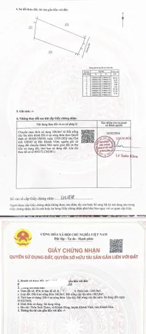 BÁN LÔ ĐẤT Ở KHÁNH ĐÔNG , KHÁNH VĨNH . DT 1165m2 CÓ 300m2 THỔ CƯ . CÓ  SẴN NHÀ CẤP 4 . GIÁ 1 TỶ 199 TRIỆU