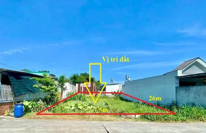 Bán Ngộp 130m2 thổ cư gần hết đất giá 1.38 tỷ tại Xã Tân An Hội Huyện Củ Chi, Sổ Hồng Riêng