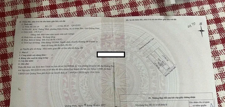 Bán đất KDC Thống Nhất Điện Bàn Quảng Nam 📌📌📌Làm việc trực tiếp giá tốt !!!