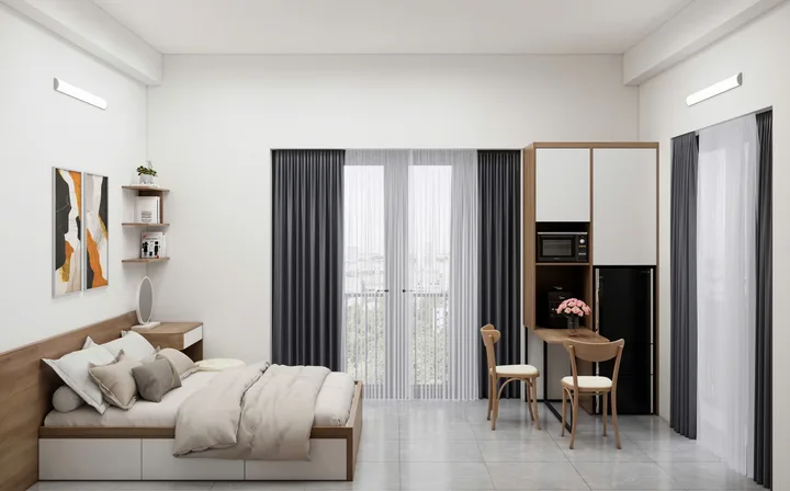 Cho Thuê CHDV Bằng Liệt - Hoàng Mai 60M² 4 Tầng 7 Ngủ, Full Nội Thất - Thang Máy - Ô Tô Đỗ Cửa - Giá Thuê 24tr