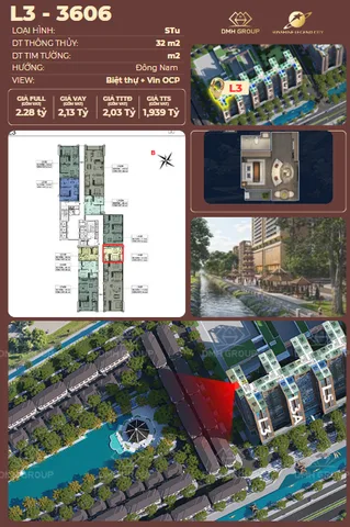 Căn hộ Studio 32m2 giá 1.94 tỷ tại  Sunshine Legend City.